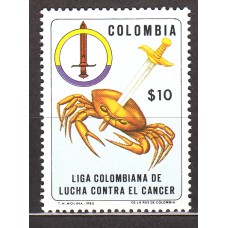 Colombia - Correo 1980 Yvert 778 ** Mnh Lucha contra el Cancer - Medicina