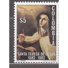 Colombia - Correo 1982 Yvert 858 ** Mnh Santa Teresa de Avila