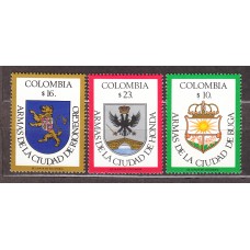 Colombia - Correo 1982 Yvert 861/63 ** Mnh Escudos