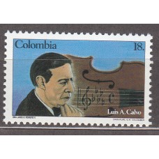 Colombia - Correo 1984 Yvert 880 ** Mnh Luis A. Calvo - Personaje