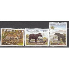 Colombia - Correo 1984 Yvert 891/93 ** Mnh Fauna - Mamiferos