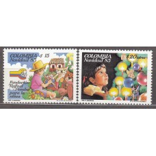 Colombia - Correo 1984 Yvert 895+Aereo 744 ** Mnh Navidad
