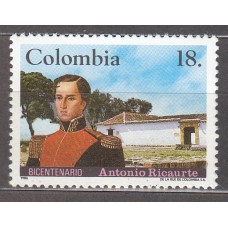 Colombia - Correo 1986 Yvert 898 ** Mnh Antonio Ricaurte - Personaje