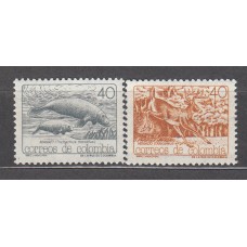 Colombia - Correo 1989 Yvert 932/33 ** Mnh Fauna - Mamiferos