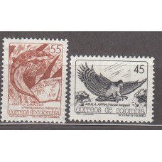 Colombia - Correo 1989 Yvert 944/45 ** Mnh Fauna
