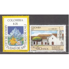 Colombia - Correo 1986 Yvert 901/2 ** Mnh 