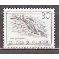 Colombia - Correo 1987 Yvert 915 ** Mnh Fauna - Mamifero Marino