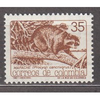 Colombia - Correo 1988 Yvert 923 ** Mnh Fauna