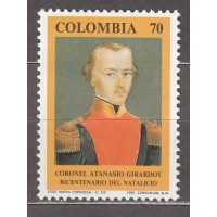 Colombia Correo 1991 Yvert 966 ** Mnh Personaje