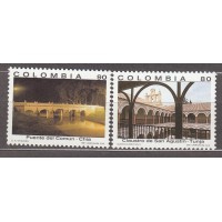 Colombia Correo 1991 Yvert 969/70 ** Mnh Arquitectura