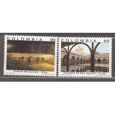 Colombia Correo 1991 Yvert 969/70 ** Mnh Arquitectura