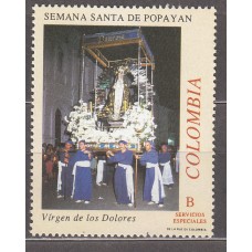 Colombia Correo 1993 Yvert 997 ** Mnh Semana Santa