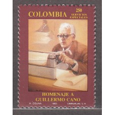 Colombia Correo 1993 Yvert 999 ** Mnh Guillermo Cano - Personaje