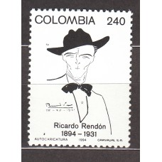 Colombia - Correo 1994 Yvert 1021 ** Mnh Ricardo Rendon - Personaje