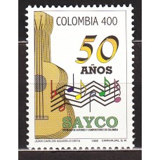 Colombia - Correo 1996 Yvert 1057 ** Mnh Música