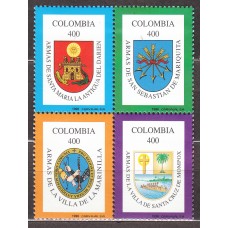 Colombia - Correo 1996 Yvert 1058/61 ** Mnh Escudos
