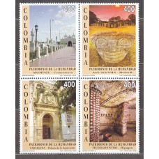 Colombia - Correo 1996 Yvert 1063/66 ** Mnh Patrimonio Mundial de la UNESCO