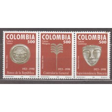 Colombia - Correo 1998 Yvert 1081/83 ** Mnh Museo del Oro