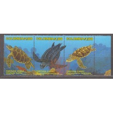Colombia Correo 1999 Yvert 1095/97 ** Mnh Fauna Marina - Tortugas