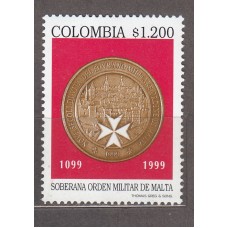 Colombia Correo 1999 Yvert 1099 **Mnh Orden de Malta