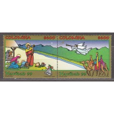 Colombia Correo 1999 Yvert 1125/26 ** Mnh Navidad