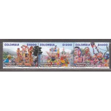 Colombia - Correo 2003 Yvert 1194/96 ** Mnh Carnaval