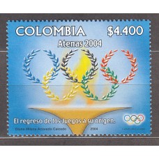 Colombia - Correo 2004 Yvert 1276 ** Mnh Juegos Olimpicos de Verano Atenas - Deportes