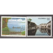 Colombia - Aereo 1979 Yvert 644/45 ** Mnh Turismo
