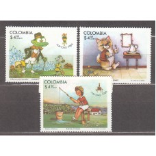 Colombia Aereo 1980 Yvert 658/60 ** Mnh Navidad