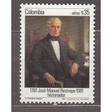 Colombia - Aereo 1981 Yvert 683 ** Mnh Personaje