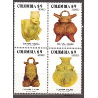 Colombia - Aereo 1981 Yvert 686/89 ** Mnh Ceramicas