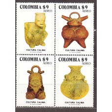 Colombia - Aereo 1981 Yvert 686/89 ** Mnh Ceramicas