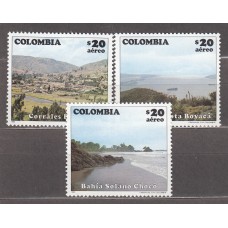 Colombia - Aereo 1982 Yvert 712/14 ** Mnh Turismo - Vistas