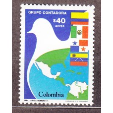 Colombia Aereo 1985 Yvert 736 ** Mnh Banderas
