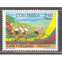 Colombia - Aereo 1986 Yvert 746 ** Mnh Ciclismo - Deportes