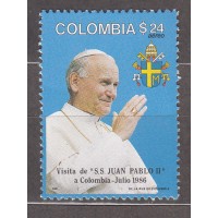 Colombia - Aereo 1986 Yvert 748 ** Mnh Visita Juan Pablo II