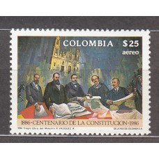 Colombia - Aereo 1986 Yvert 758 ** Mnh Centenario de la Constitución