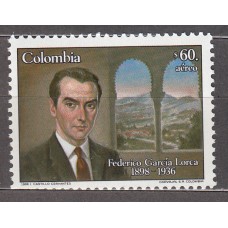 Colombia - Aereo 1986 Yvert 759 ** Mnh Federico Garcia Lorca - Personaje 