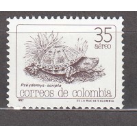 Colombia - Aereo 1987 Yvert 773 ** Mnh Fauna - Reptil