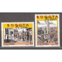 Colombia - Aereo 1988 Yvert 778/79 ** Mnh Ciudad de Bogota