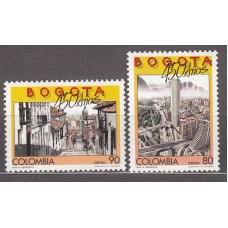 Colombia - Aereo 1988 Yvert 778/79 ** Mnh Ciudad de Bogota