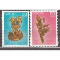 Colombia - Aereo 1988 Yvert 781/82 ** Mnh Arte