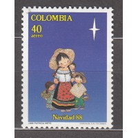 Colombia - Aereo 1988 Yvert 783 ** Mnh Navidad