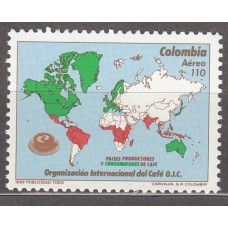 Colombia - Aereo 1989 Yvert 785 ** Mnh Organización Internacional del Cafe