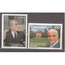 Colombia - Aereo 1989 Yvert 786/87 ** Mnh Personajes Celebres Colombianos