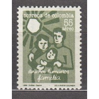 Colombia - Aereo 1989 Yvert 797 ** Mnh Derechos del Hombre
