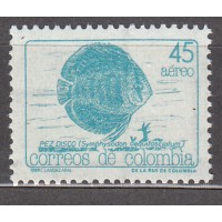 Colombia - Aereo 1989 Yvert 799 ** Mnh Fauna - Peces