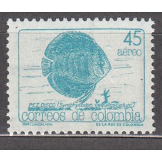 Colombia - Aereo 1989 Yvert 799 ** Mnh Fauna - Peces