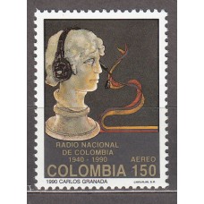 Colombia - Aereo 1990 Yvert 810 ** Mnh 