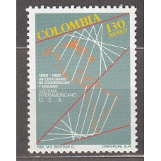 Colombia - Aereo 1990 Yvert 821 ** Mnh 